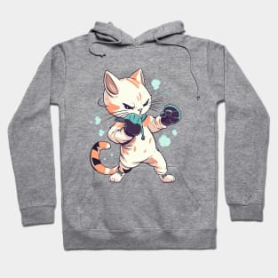 Cat kickboxing Hoodie